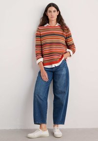 Seasalt Cornwall Pullover - multi ripple marks pear