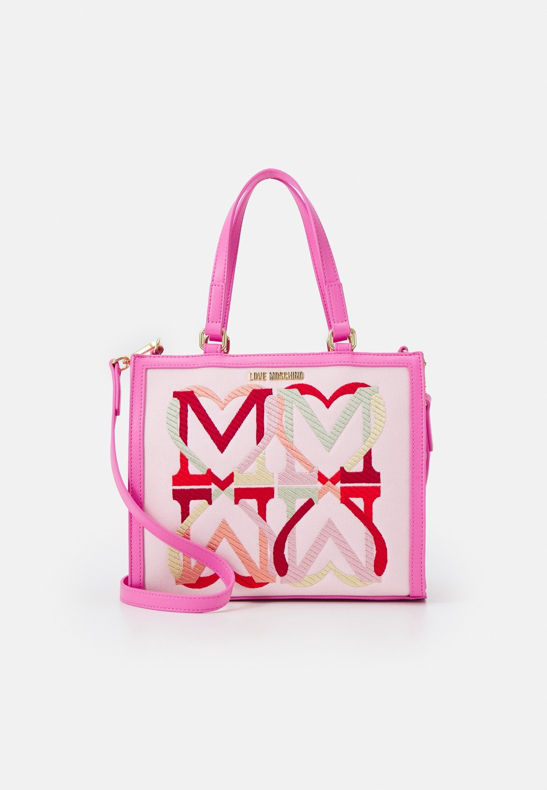 Love Moschino Damen Handtasche In Fuchsia – Stylisches PU-Modell Mit Blossom-Design
