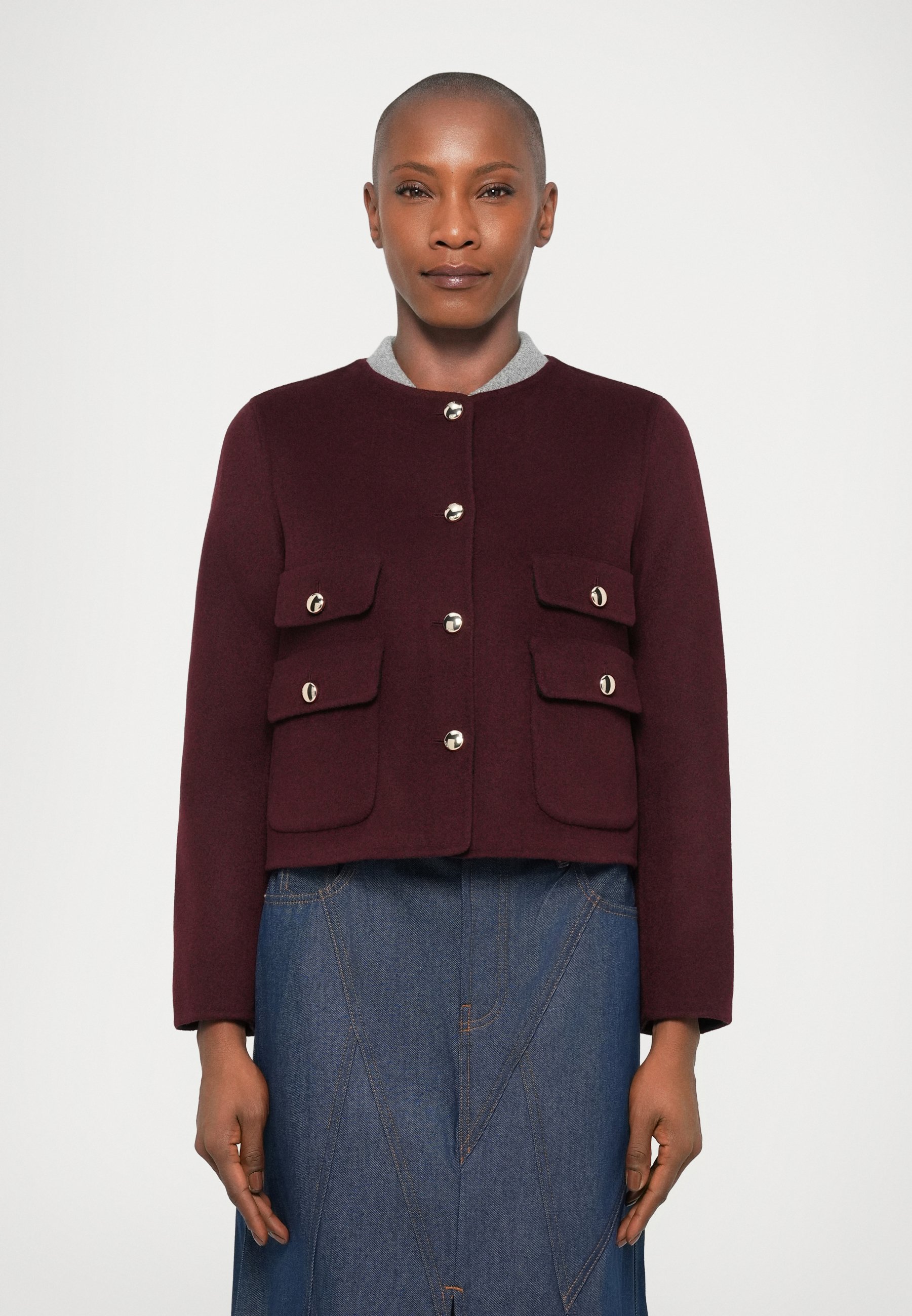 Maje VALENTINE - Summer jacket - bordeaux - Zalando.ie