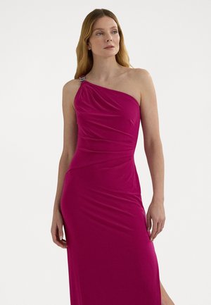 JERSEY ONE SHOULDER GOWN - Occasion wear - fuchsia berry