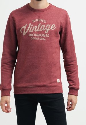 Sweater - mottled red
