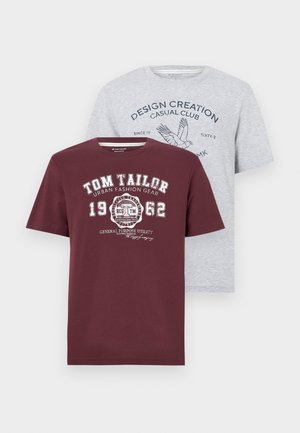 DOUBLEPACK PACKAGING - T-Shirt print - dusty wildberry red