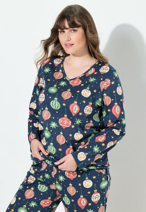 V-NECK - Haut de pyjama - navy blue