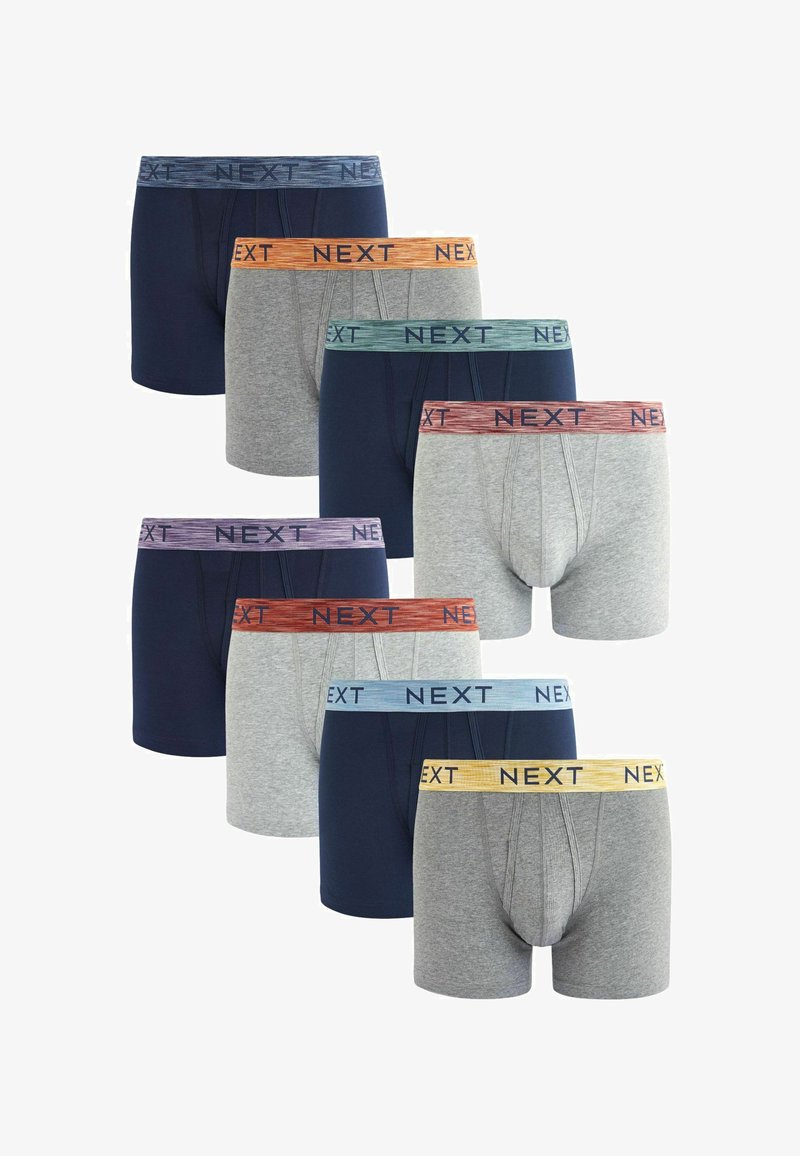 Next A-FRONT 8 PACK - Boksarice - navy blue grey bright colour marl waistband
