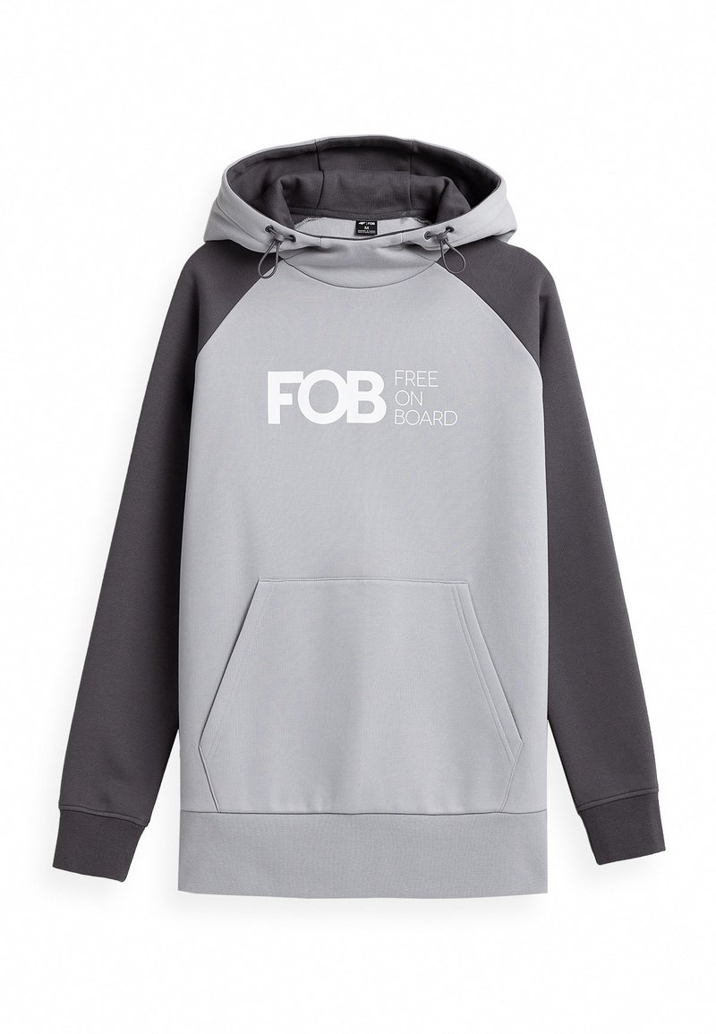 4F Felpa con cappuccio - light grey