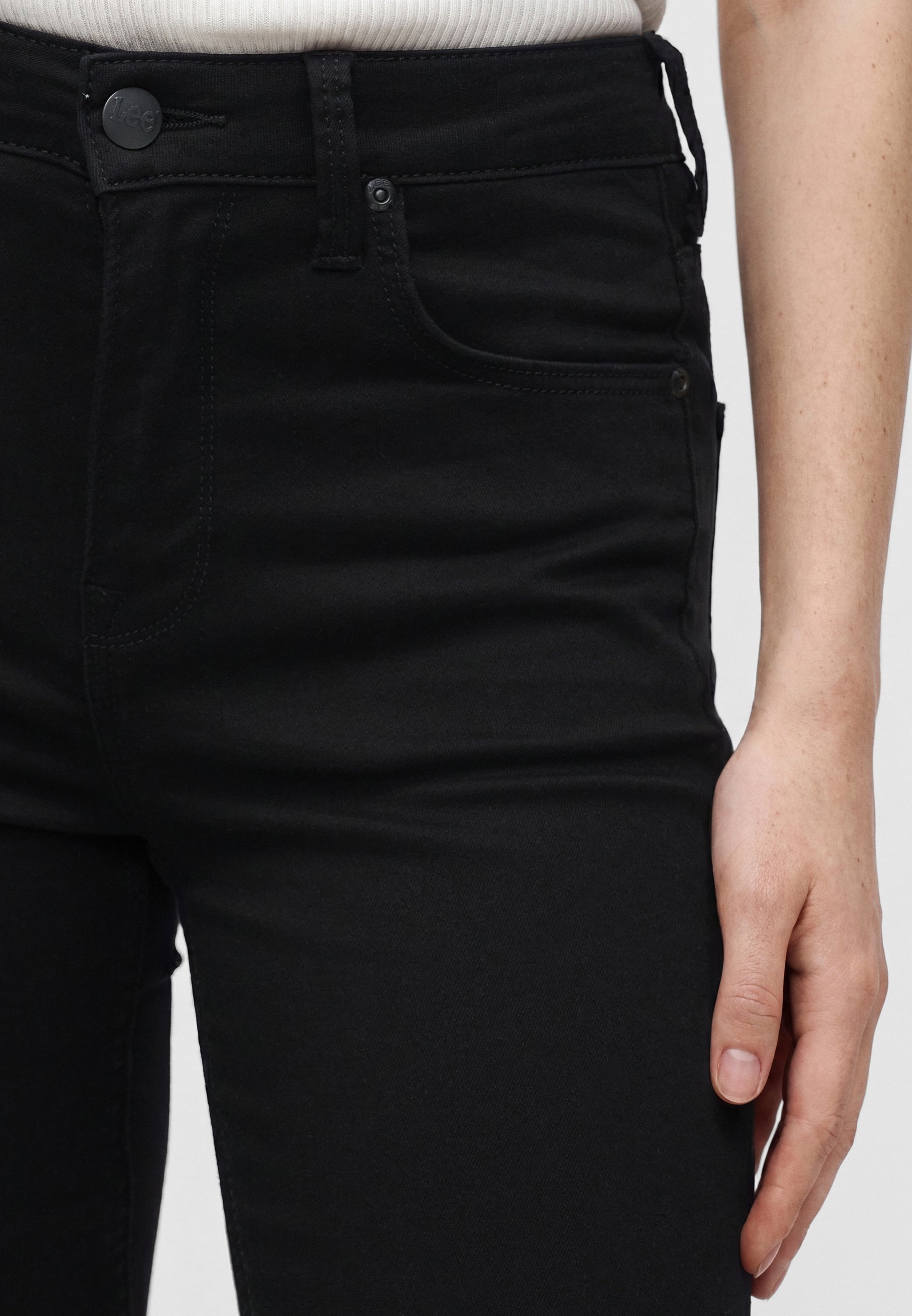 Lee BREESE - Flared Jeans - black/black denim - Zalando.ie