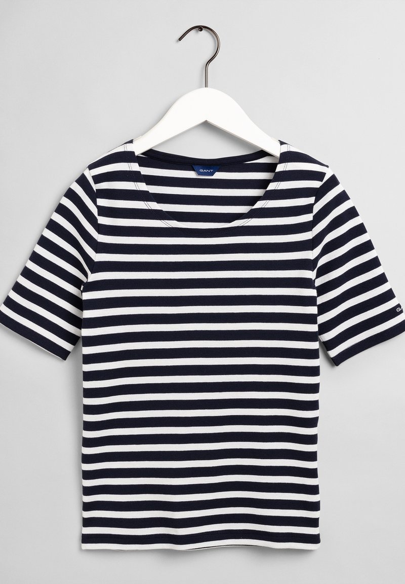 Gant T-shirt print donkerblauw