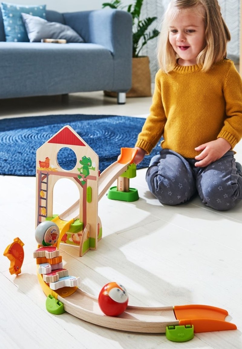 HABA KULLERBÜ KUGELBAHN HÜHNER-DOMINO - Knikkerbaan - multi coloured