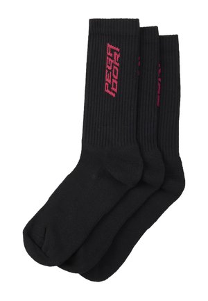 Pegador DOYER 3 PACK - Sokker - black virtual pink