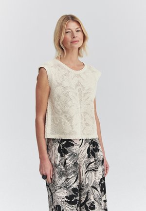 TATUUM, ARTICLE TAG: BLOUSES/SHIRTS | ARTICLE NAME: MISTA - Bluse - light beige melange