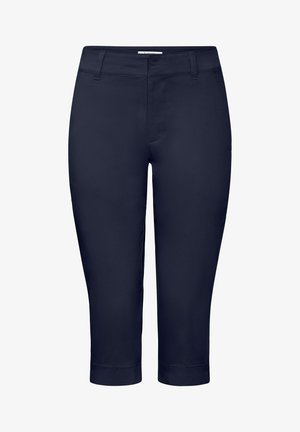 Pantalones cortos de marinero con una textura suave, que presentan un diseño clásico, bolsillo frontal y dobladillos con puños. Corte entallado en la cintura.