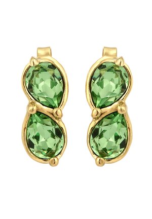 SPARKLING OLIVE VIVID STONE - Øreringe - silber