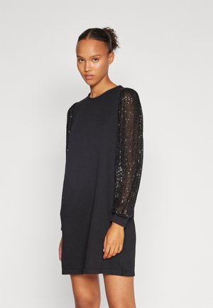 VMCHARLOTTE SEQUEN SLEEVES  - Cocktail dress / Party dress - black