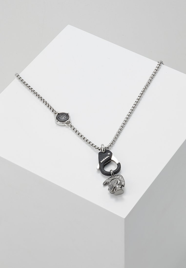 Diesel - SINGLE PENDANT - Verižica - black/silver-coloured, Povečajte