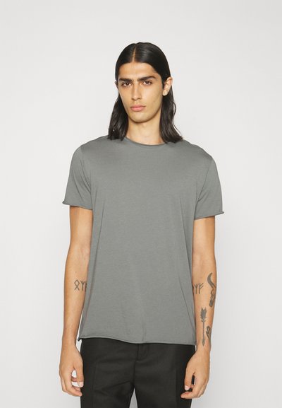 Filippa K ROLL NECK TEE - Jednoduché tričko - smoke gree