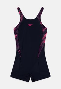 Speedo - GIRLS HYPERBOOM SPLICE LEGSUIT - Traje de baño - true navy/electric pink/fandango pink Imagen en miniatura 1