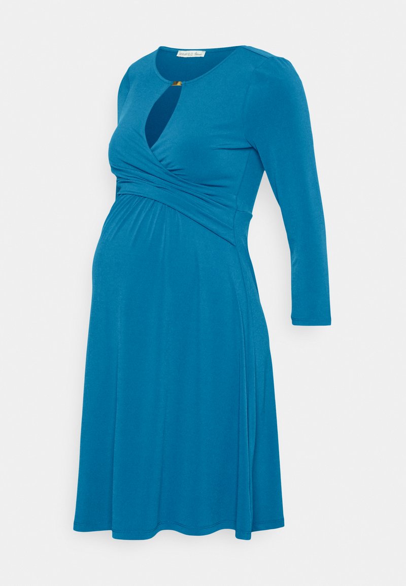 Anna Field MAMA Jerseyjurk blauw Anna Field MAMA Jerseyjurk blauw