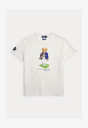 Polo Ralph Lauren, WIMBLEDON CLASSIC FIT POLO BEAR T-SHIRT - Tričko s potlačou - white