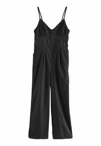 REGULAR FIT - CORSET DETAIL WIDE LEG - Kombinezon - black