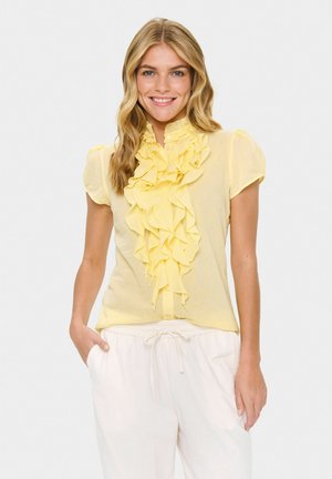 TILLISZ - Button-down blouse - pale banana