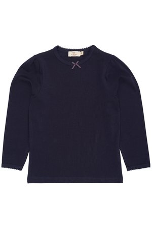 SOLID - Pikkade varrukatega topp - navy