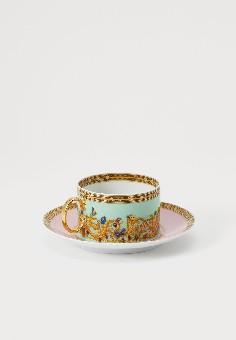 Service à Café/thé 4 Personnes - 4 Tasses Et Soucoupes Porcelaine Blanche à Fleurs - Neuf - Palazzo INT