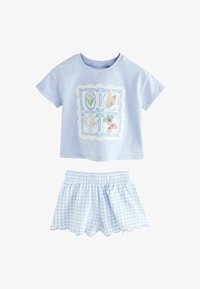 Selected, blue gingham flowers