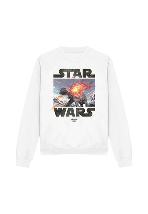 Star Wars, MANDALORIAN  GROGU AT AT ATTACK - Sweatshirt - white