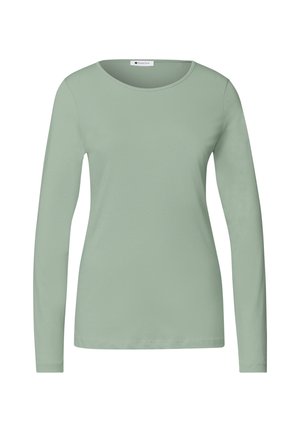 Street One, BASIC LANGARM SHIRT IN UNIFARBE - T-shirt à manches longues - eucalyptus green