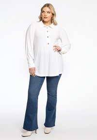 YOEK PUFF SLEEVE DETAIL - Bluse - ecru