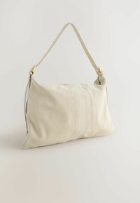 FRINGE SHOULDER - Handväska - bone