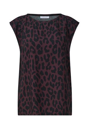 Street One Studio, DROPPED SHOULDER BLUSE MIT LEO-MUSTER - Blouse - very berry