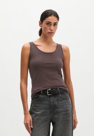 Marc O'Polo, MARC O'POLO TANKTOP SLIM AUS STRETCH SINGLE JERSEY - Débardeur - black cherry