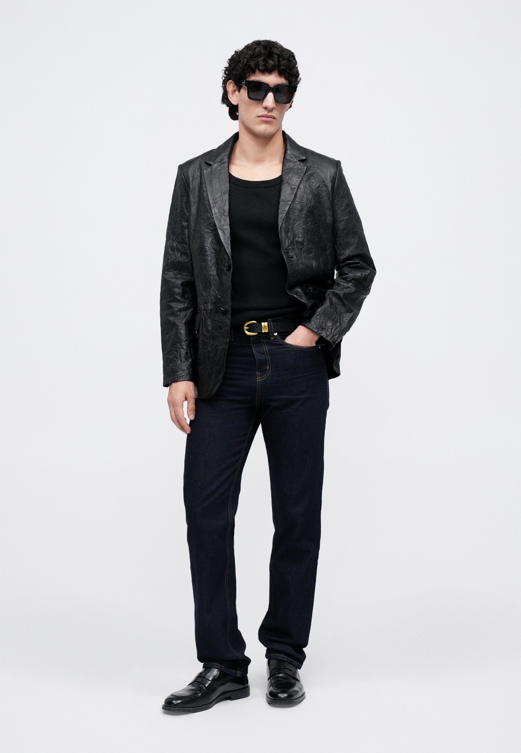 Zadig & Voltaire VALFRIED CRINKLE - Leather jacket - black
