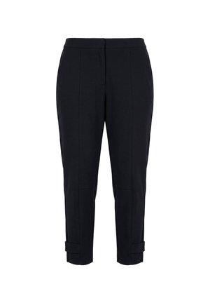 Ulla Popken, PUNTO-HOSE, ZIERNAHT, KONISCHES BEIN, KOMFORTBUND - Pantalones - black