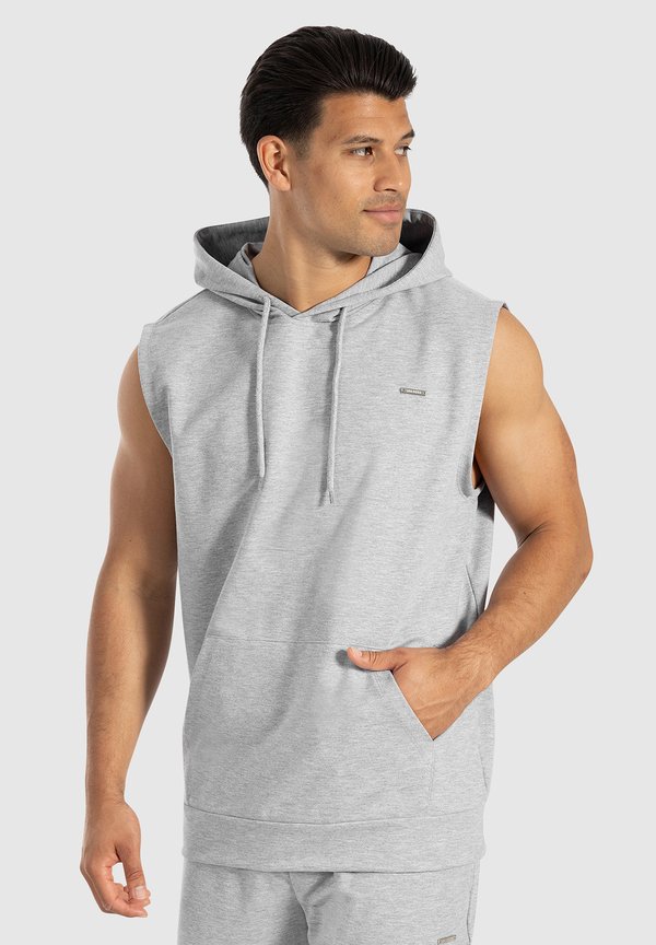 MARELL TANK HOODIE - Top - grau melange