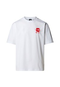 EXPLORE  - T-shirts print - tnf white juicy red