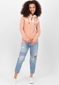 alife & kickin PALINAAK A HOODED - Sweatjacke - italian clay melange
