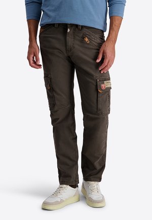 TIMEZONE, CARGO HOSE CARGOTASCHEN GERADE PASSFORM GÜRTELSCHLAUFEN - Cargo trousers - grau