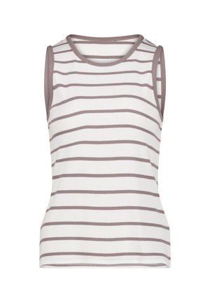 Cartoon, CARTOON MIT RUNDHALSAUSSCHNITT BASIC-TOP - Top - cream beige