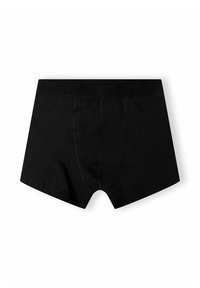 Czarne bawełniane bokserki z miękkim pasem w talii z wytłoczonym detalem "RESPECT". Płaskie szwy i dopasowany krój. Gładkie, bez wzorów.