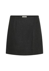 Soaked in Luxury MALODI   - A-vonalú szoknya - grey melange pinstripe