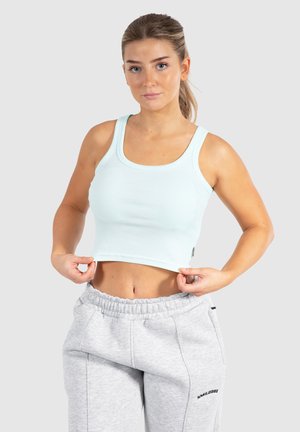 CROP MYRANA - Linne - hellblau