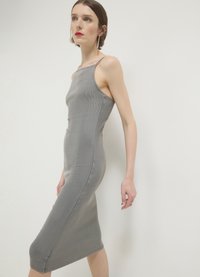 Calliope EFFETTO SLAVATO - Abito in maglia - grigio medio