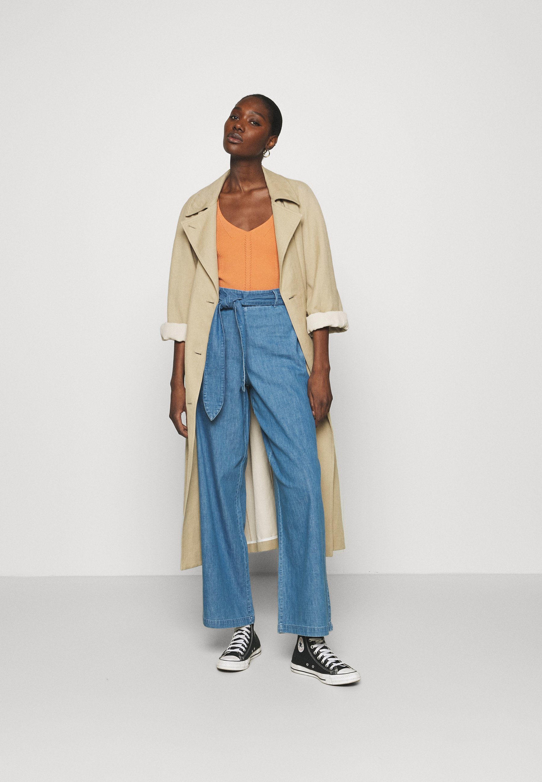 Denham PALAZZO PANT - Relaxed fit jeans - blue/blue denim - Zalando.de