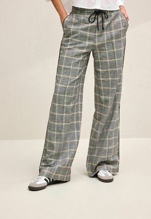 Trousers - grey check