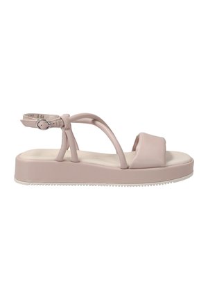 Sandalen met plateauzool - beige