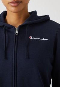 Champion ICONS FULL ZIP HOODIE SMALL LOGO - Felpa con zip - dark blue