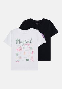 NAME IT Lot De 2 T-shirts Manches Longues Fille – Nmfvix 2P, Imprimé Scintillant, Jersey Doux Et Confortable Automne/Hiver