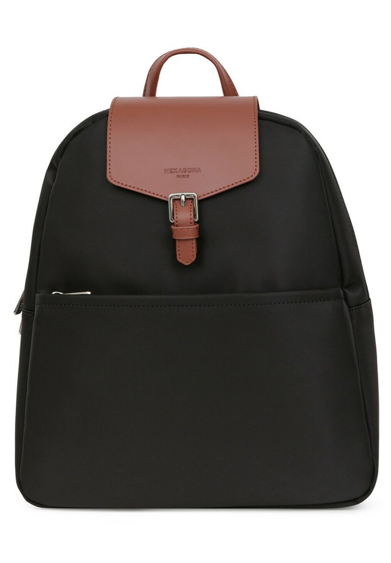 Hexagona AVEC POCHE TABLETTE  POP - Zaino - noir/marron